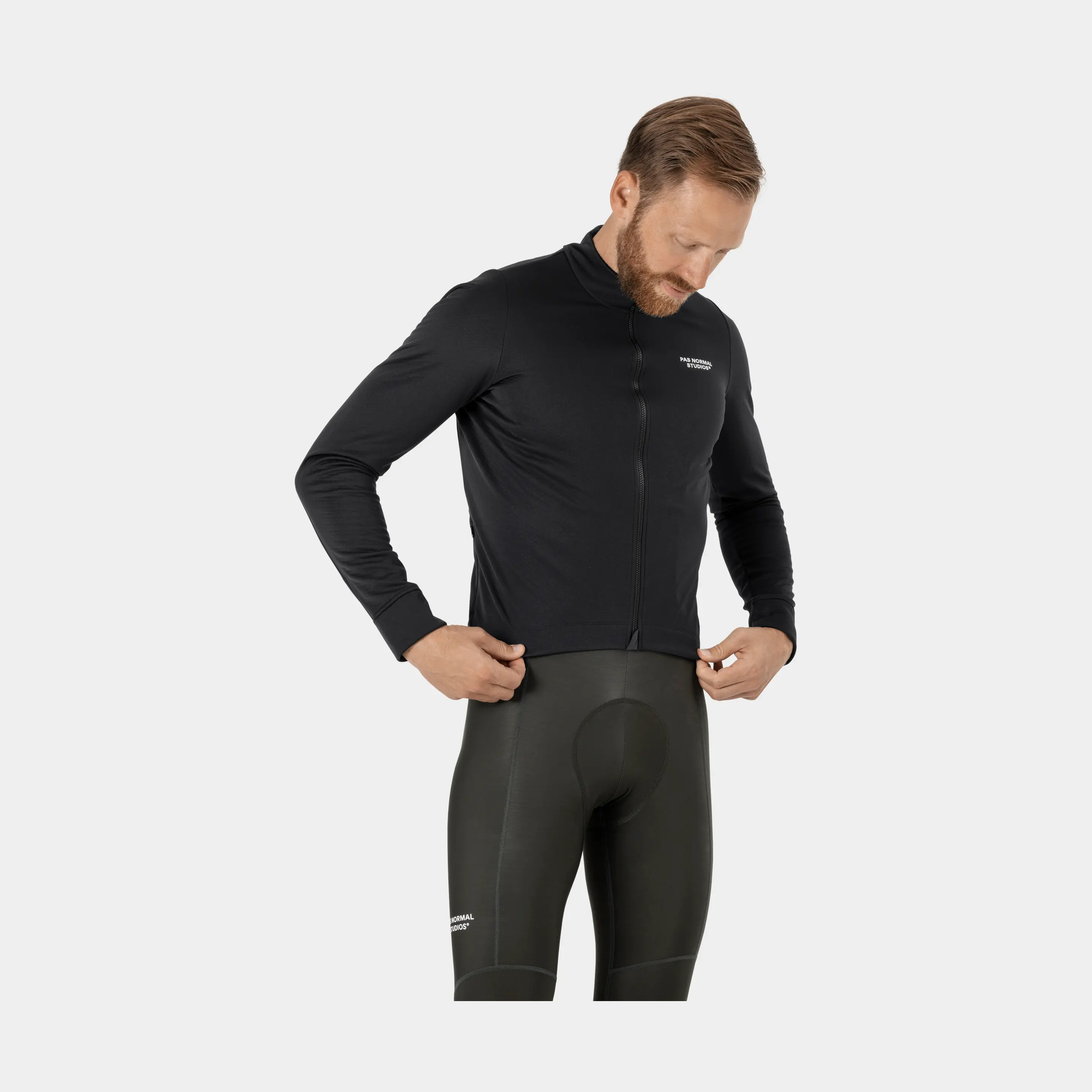 Pas Normal Studios - Essential Thermal Long Sleeve Jersey Men - Black