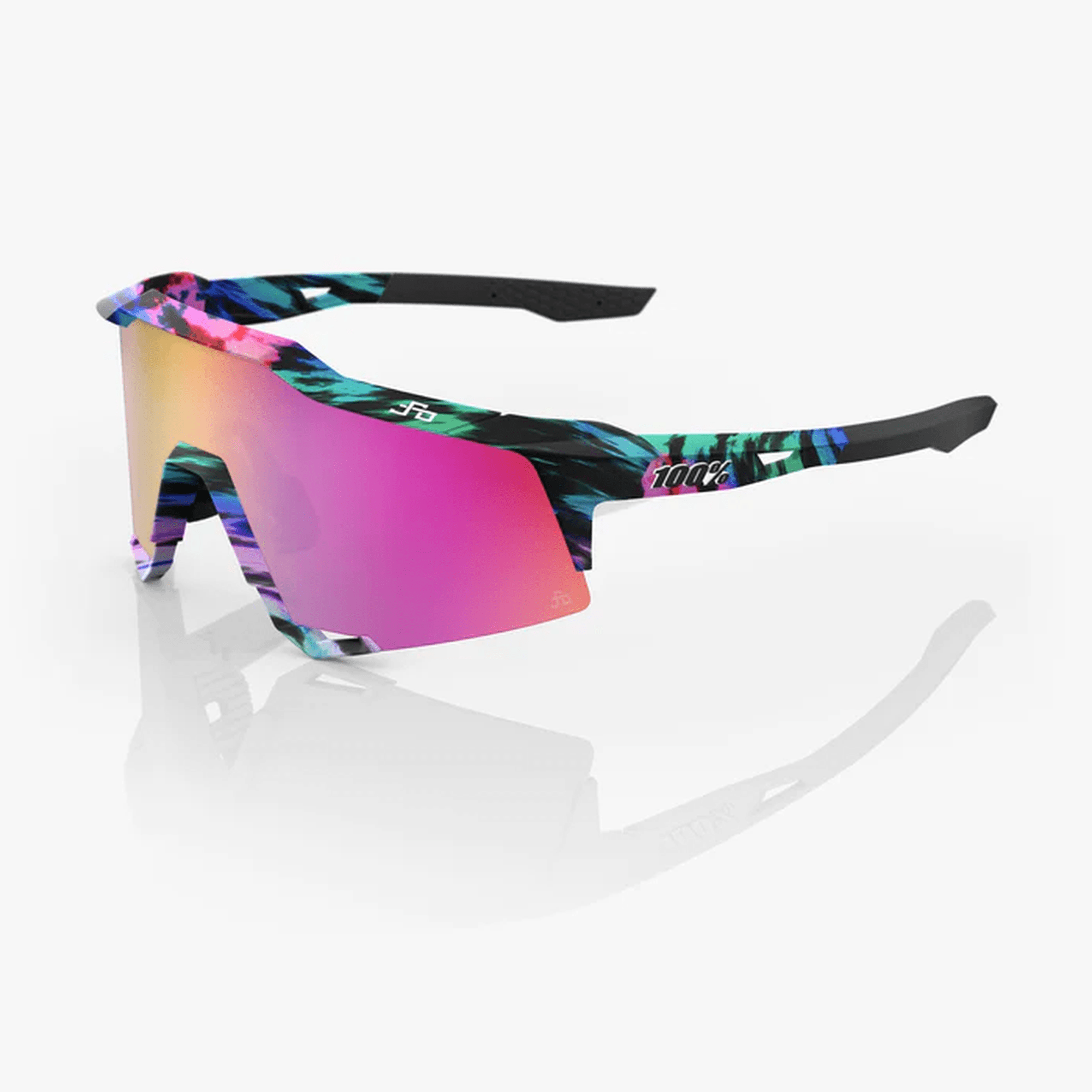 100% - SPEEDCRAFT Peter Sagan LE Soft Tact Tie Dye - Purple Multilayer Mirror Lens