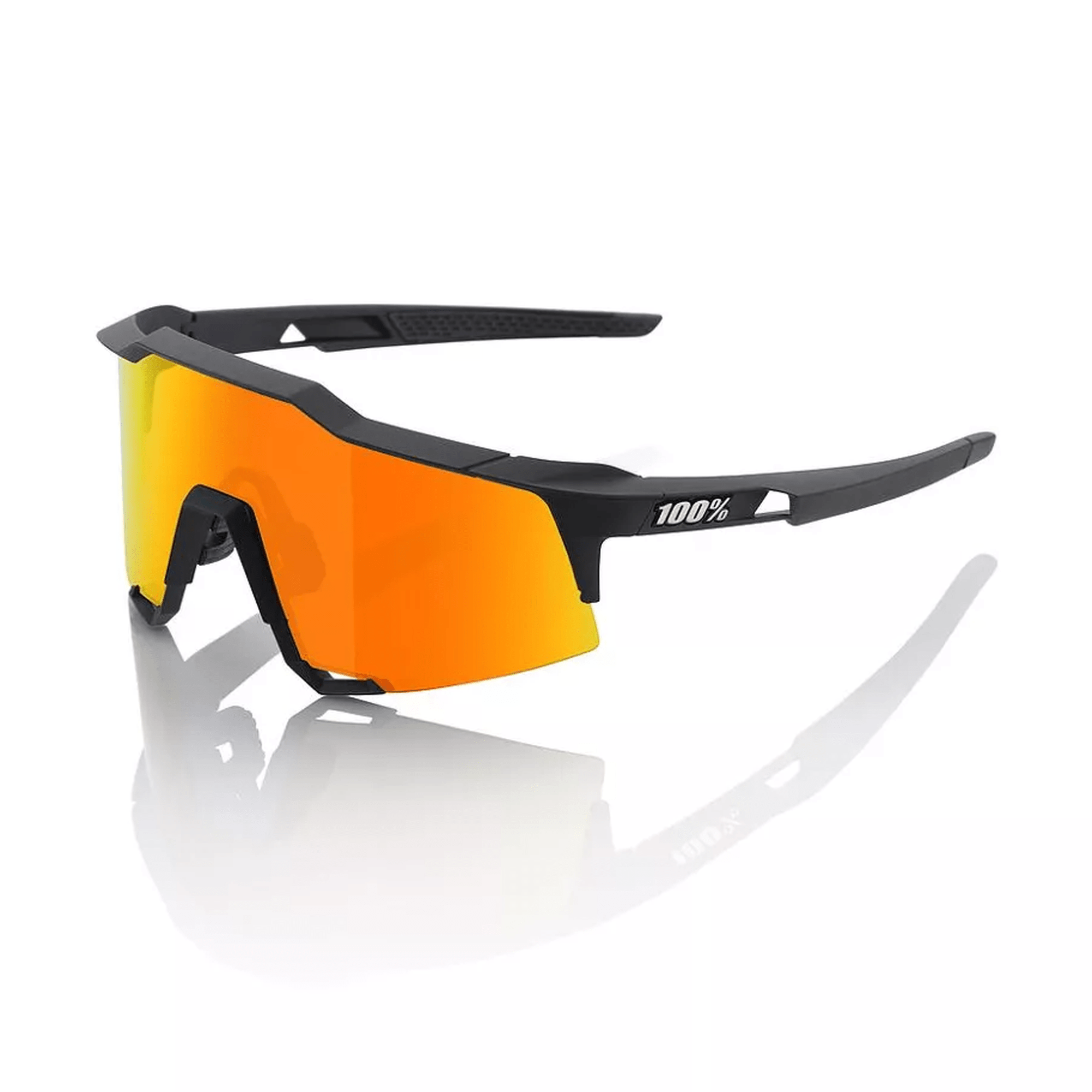 100% - SPEEDCRAFT - Soft Tact Black - HiPER Red Multilayer Mirror Lens