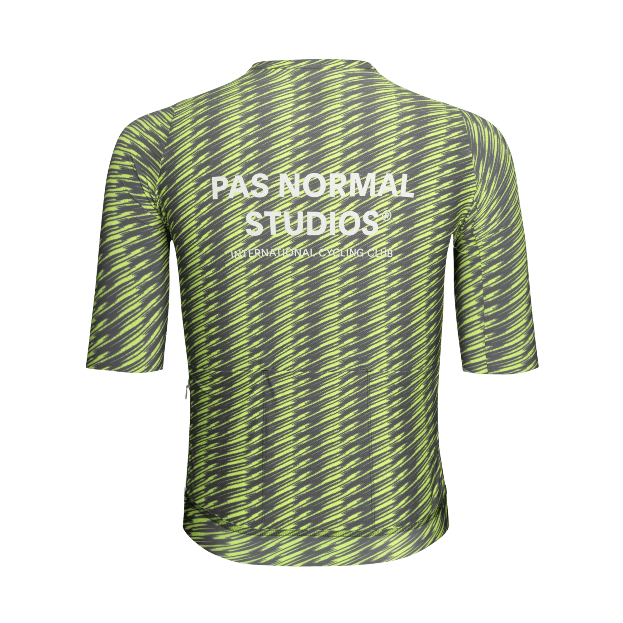 Pas Normal Studios - Solitude Jersey - Dark Moss/Lime Green