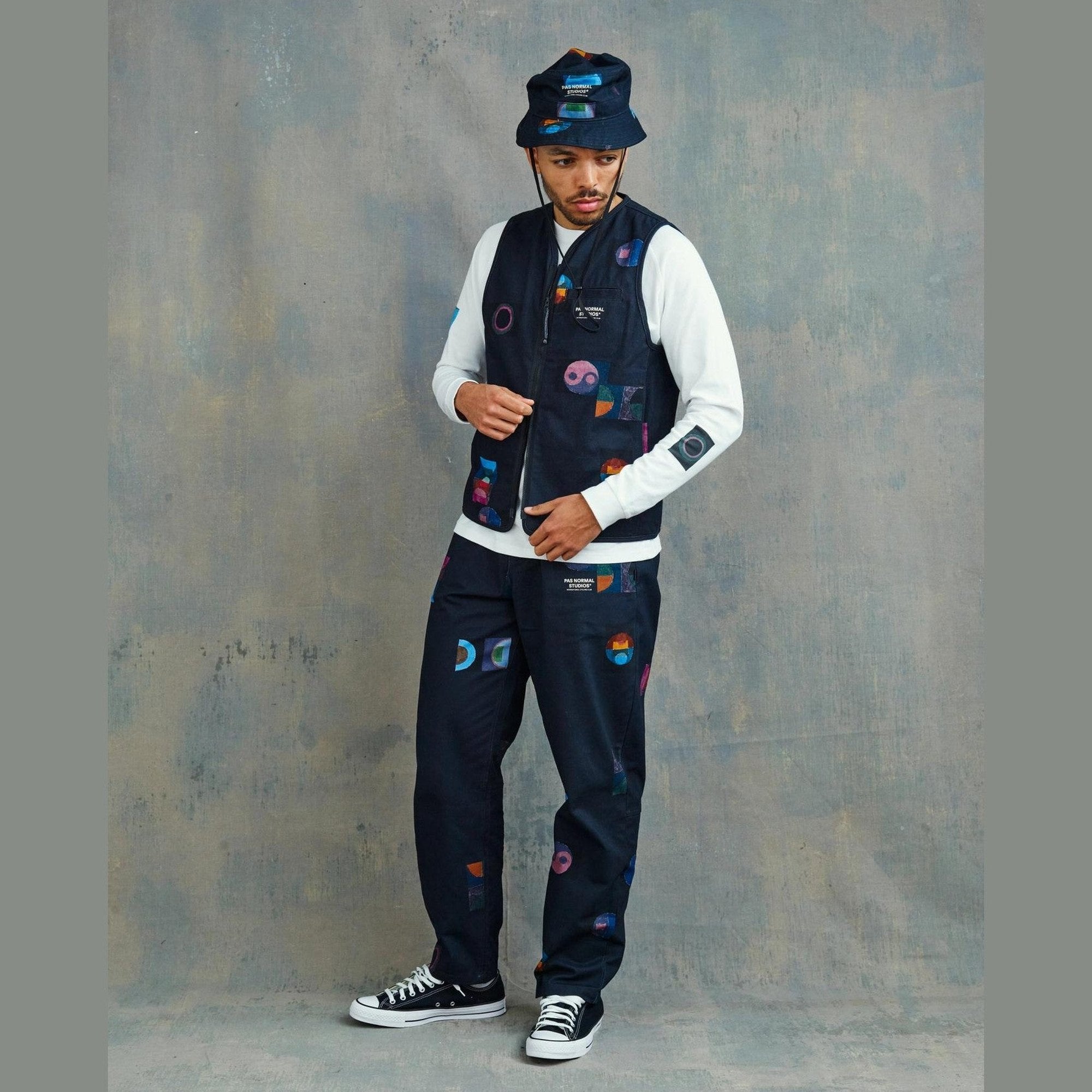 Pas Normal Studios - T.K.O. Off-Race Cotton Twill Vest - Charcoal