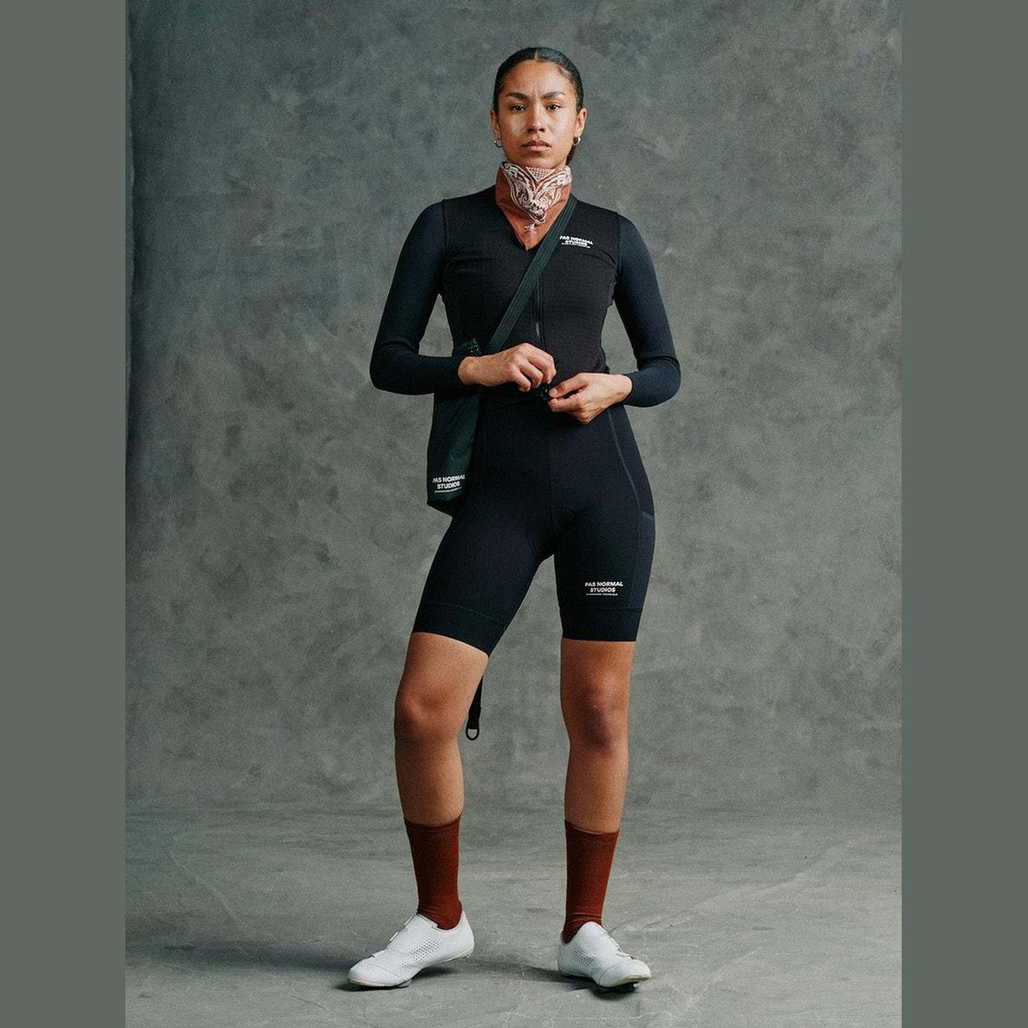 Pas Normal Studios - Women's Escapism Wool Long Sleeve Jersey - Black