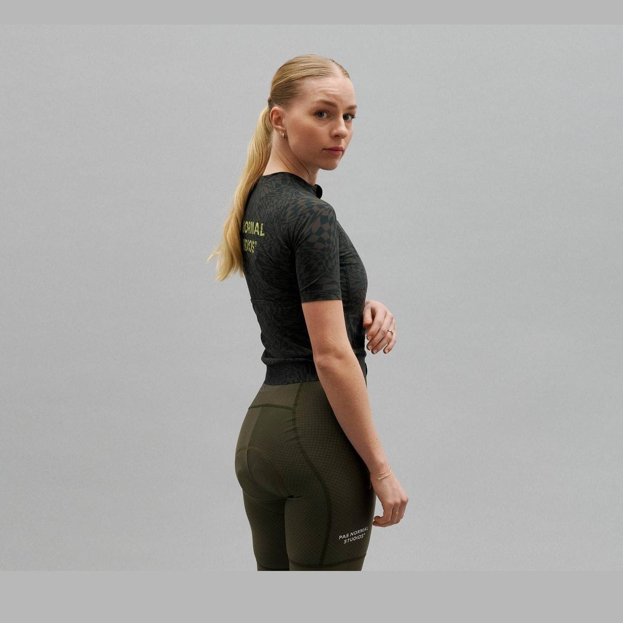 Pas Normal Studios - Women's Essential Jersey - Check Olive Green