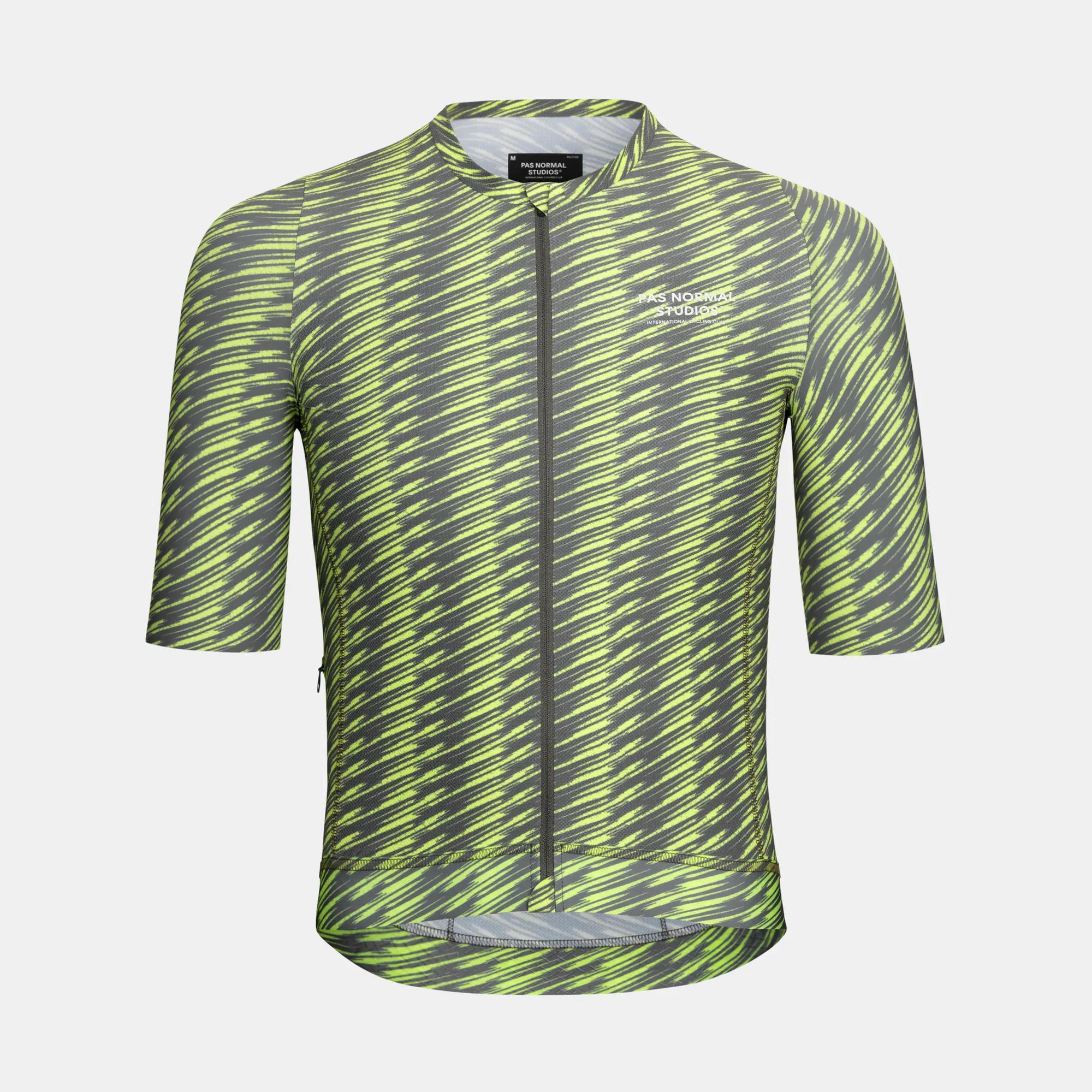 Pas Normal Studios - Women's Solitude Jersey - Dark Moss / Lime Green