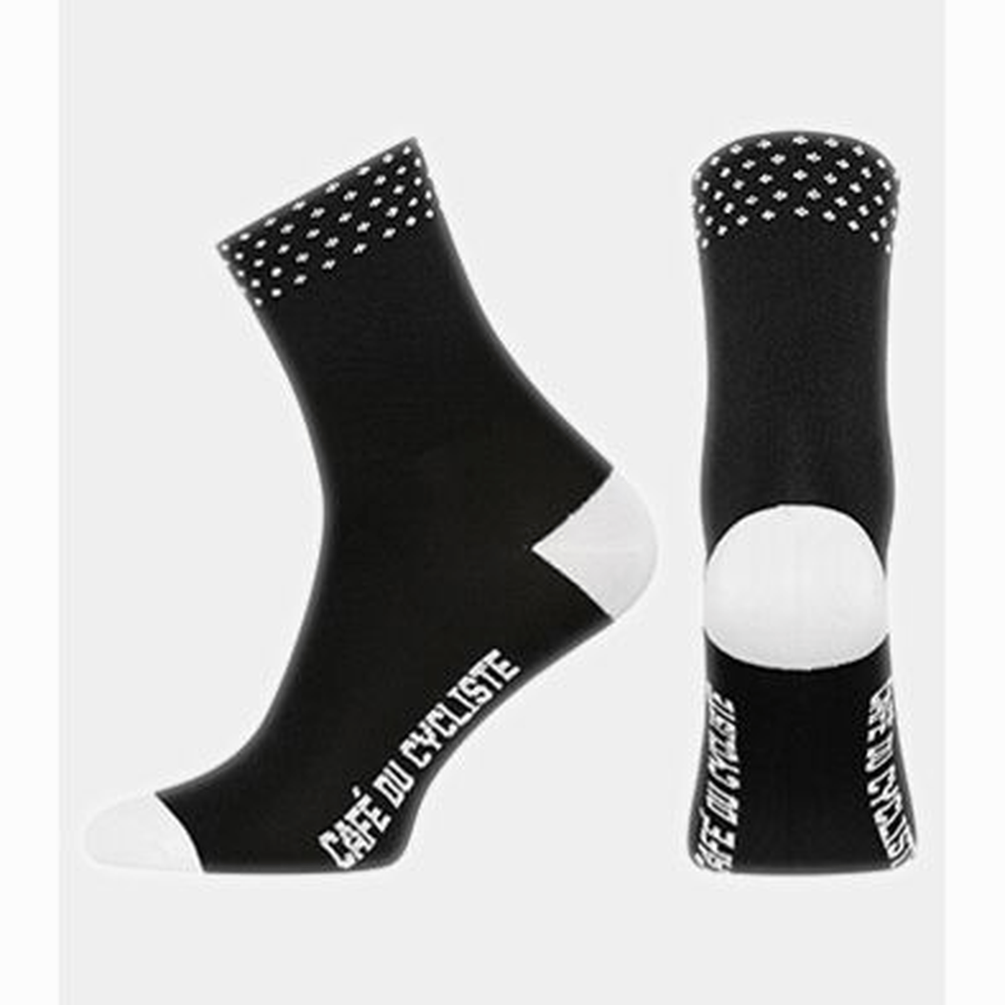 Cafe Du cycliste - Dotted Cycling Socks - Black