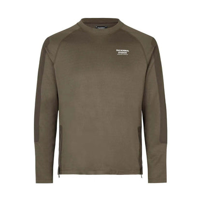 Pas Normal Studios - Escapism Technical LS T-Shirt Men - Dark Stone