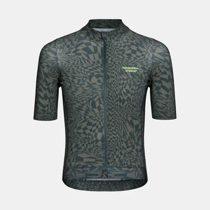 Pas Normal Studios - Essential Jersey Men - Check Olive Green