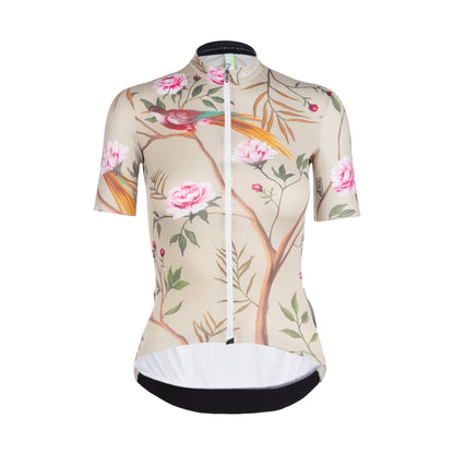 Q36.5 - Jersey Short Sleeve G1 Japanese Garden Dames - Beige