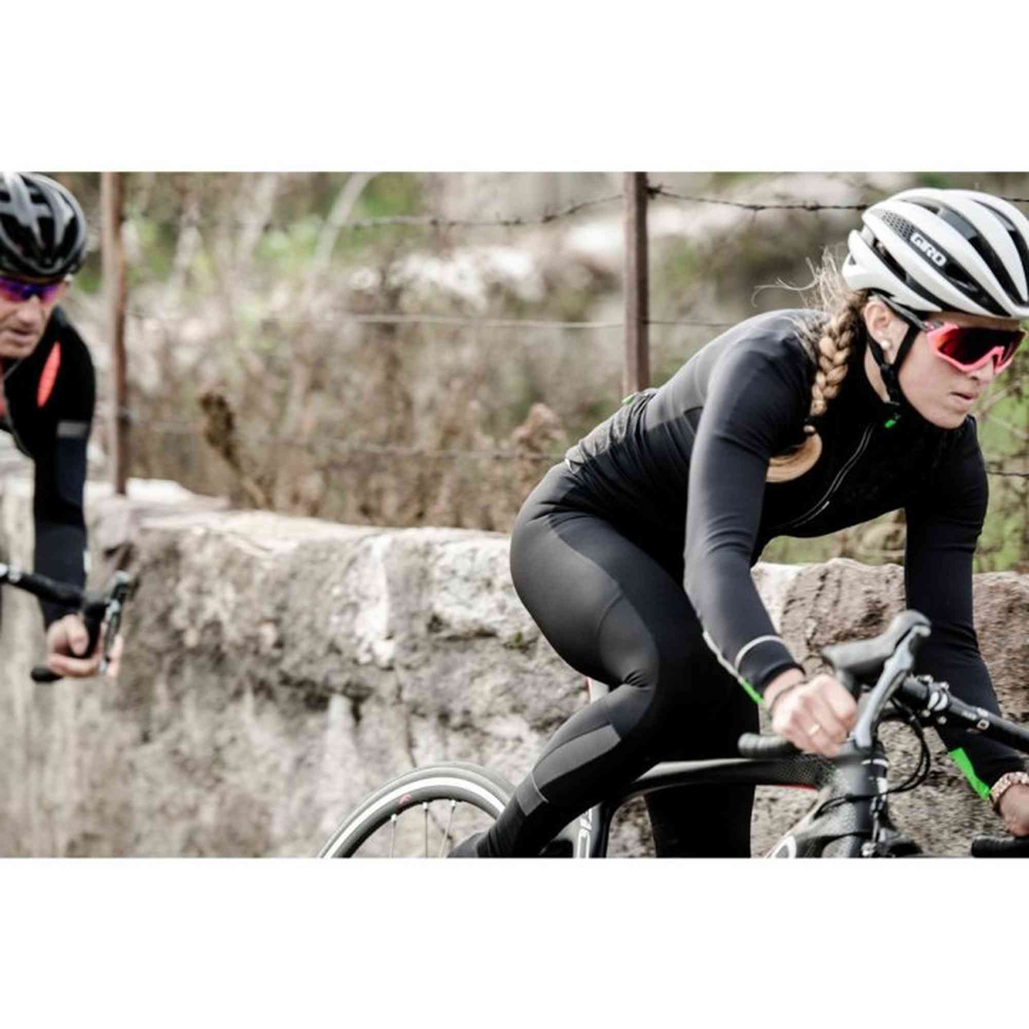 Q36.5 - Long Salopette L1 with insert Dames - Black