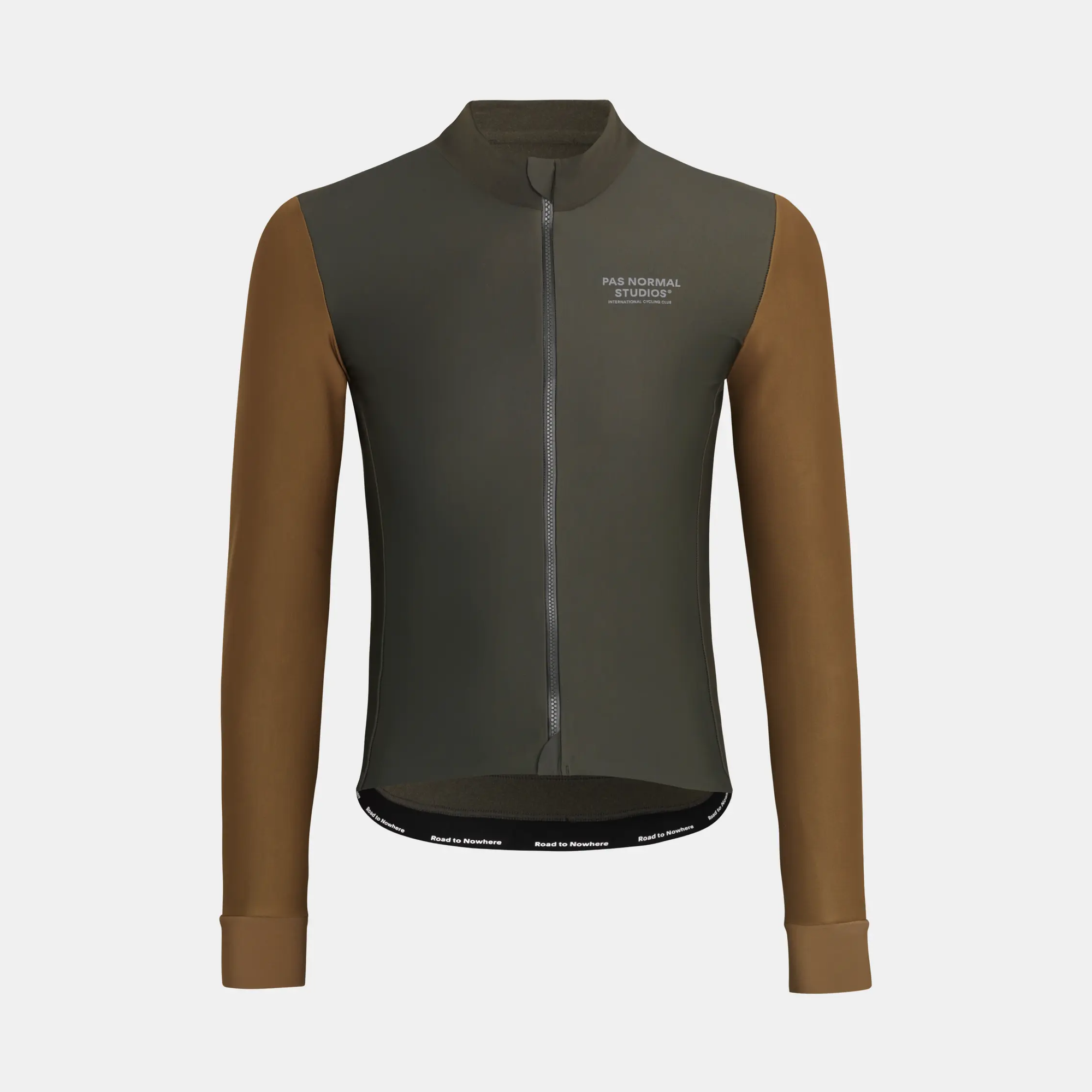 Pas Normal Studios - Mechanism Thermal Long Sleeve Jersey - Dark Olive / Army Brown
