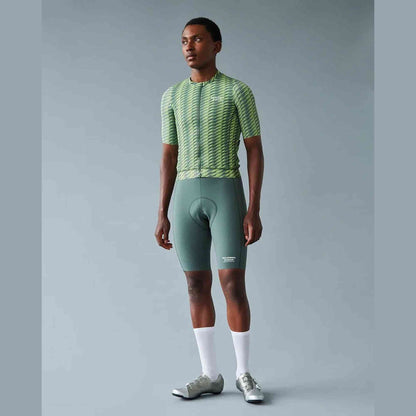 Pas Normal Studios - Solitude Jersey - Dark Moss/Lime Green