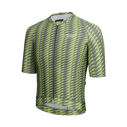Pas Normal Studios - Solitude Jersey - Dark Moss/Lime Green