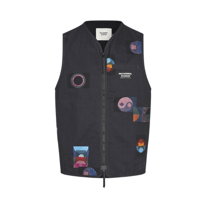 Pas Normal Studios - T.K.O. Off-Race Cotton Twill Vest - Charcoal