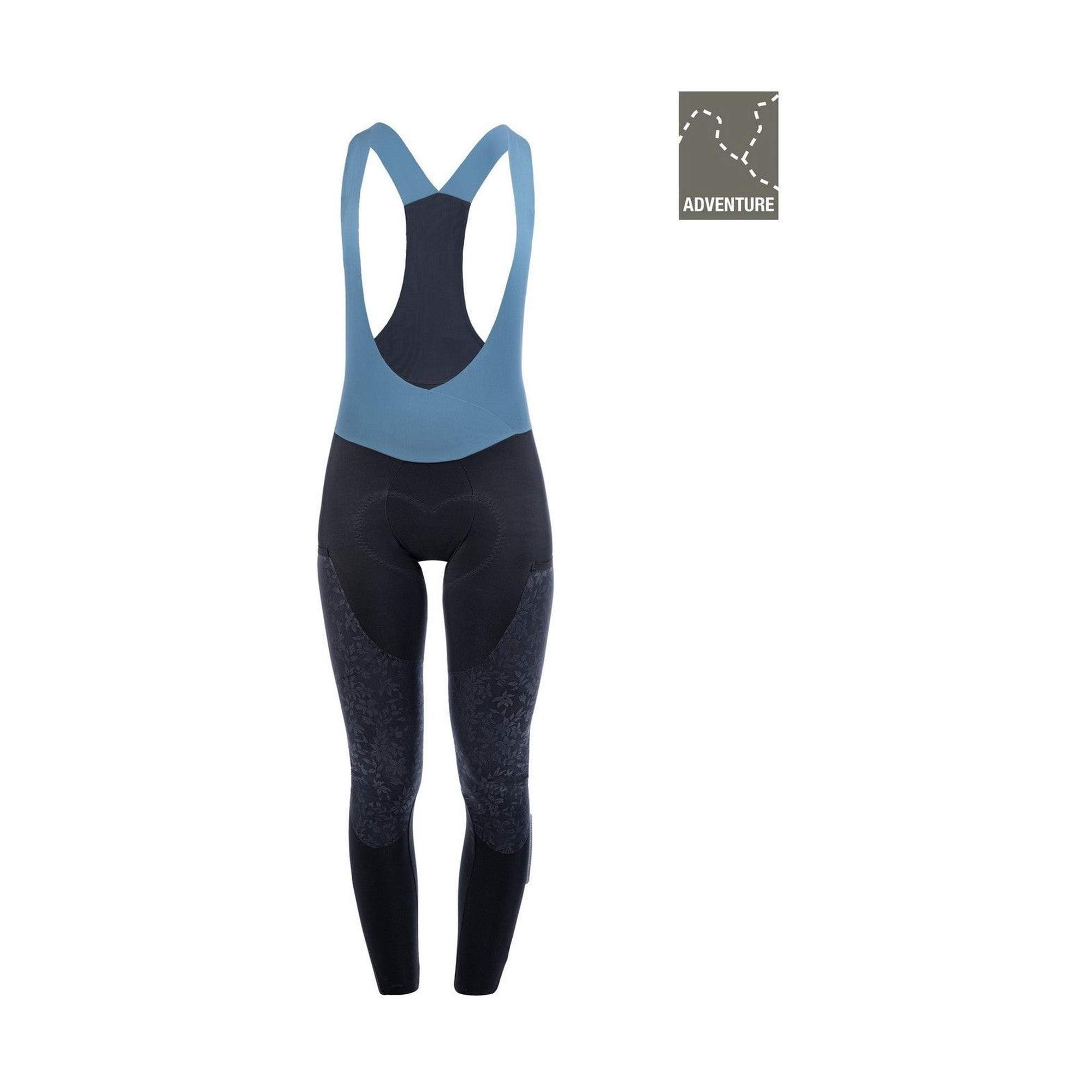 Q36.5 - Women's Adventure Winter Bib Tights Dames - Black