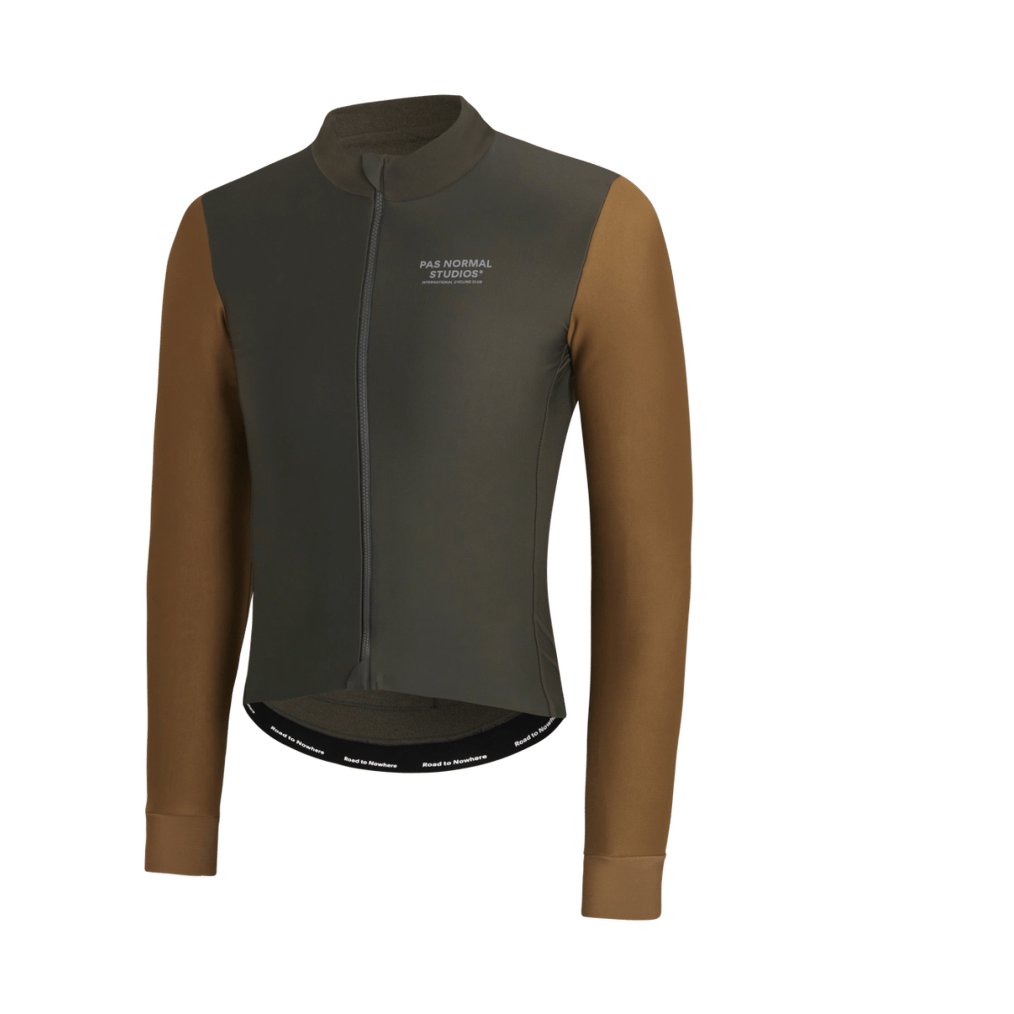 Pas Normal Studios - Women's Essential Thermal Long Sleeve Jersey - Dark Olive/Army Brown