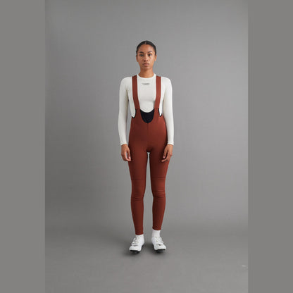 Pas Normal Studios - Women's Mechanism Deep Winter Long Bib - Mohogany