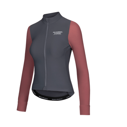 Pas Normal Studios - Women's Mechanism Long Sleeve Jersey - Dark Navy/Dusty Mauve