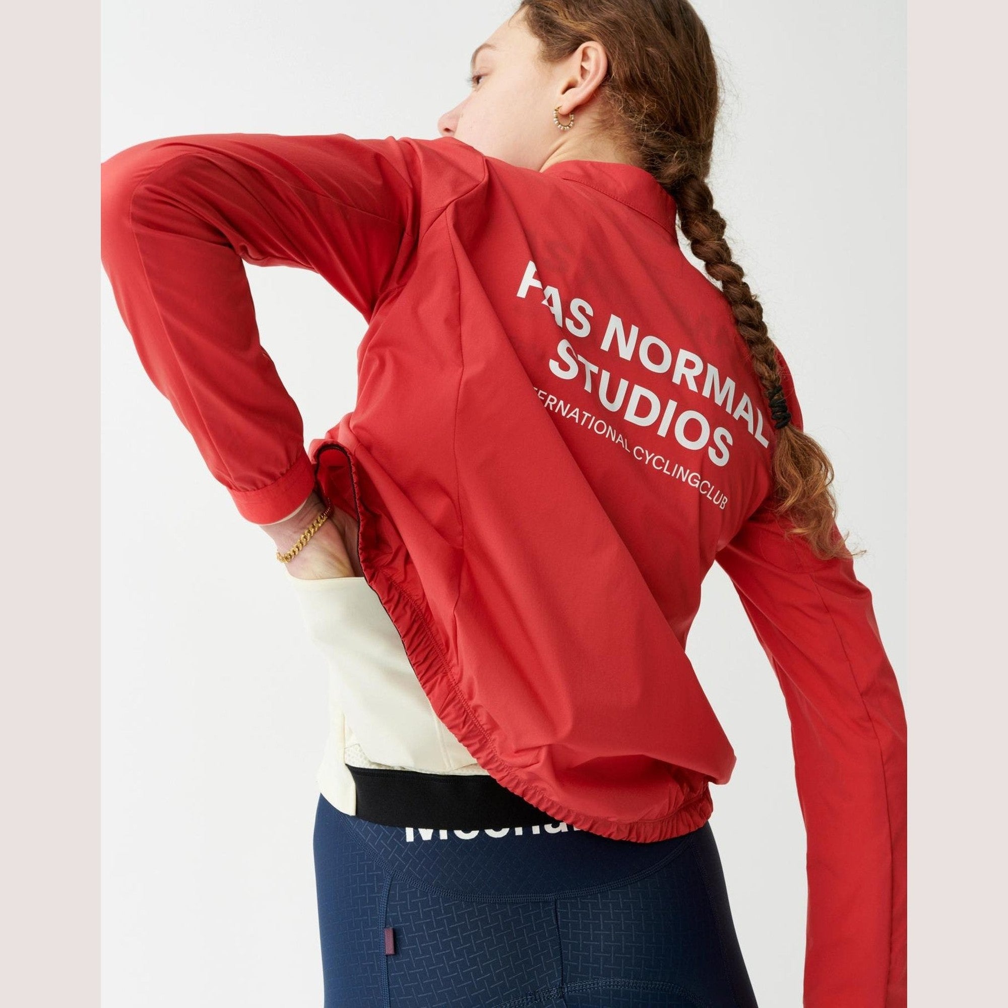 Pas Normal Studios - Women's Mechanism Stow Away Jacket - Deep Red