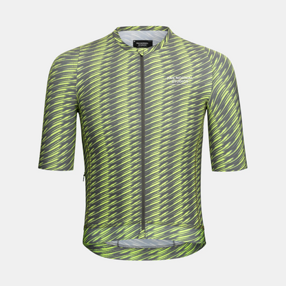 Pas Normal Studios - Women's Solitude Jersey - Dark Moss / Lime Green
